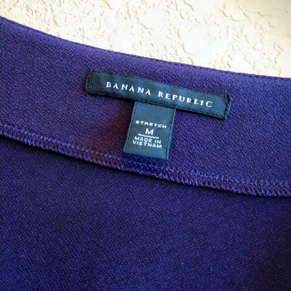 Banana Republic Dark Purple Wrap Shirt - Picture 4 of 4